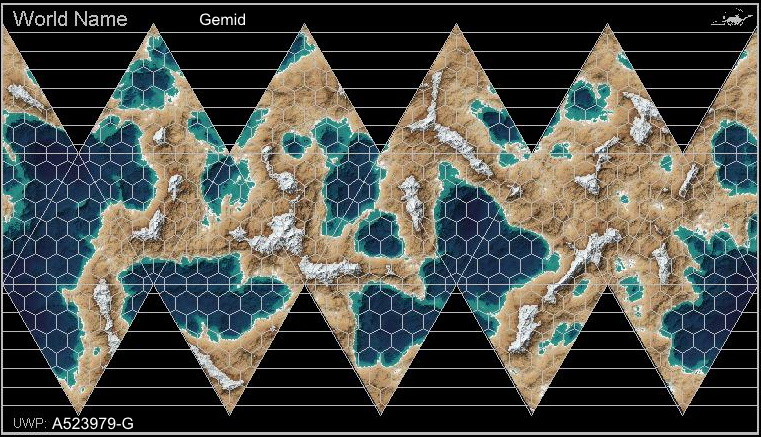 world map of Gemid
